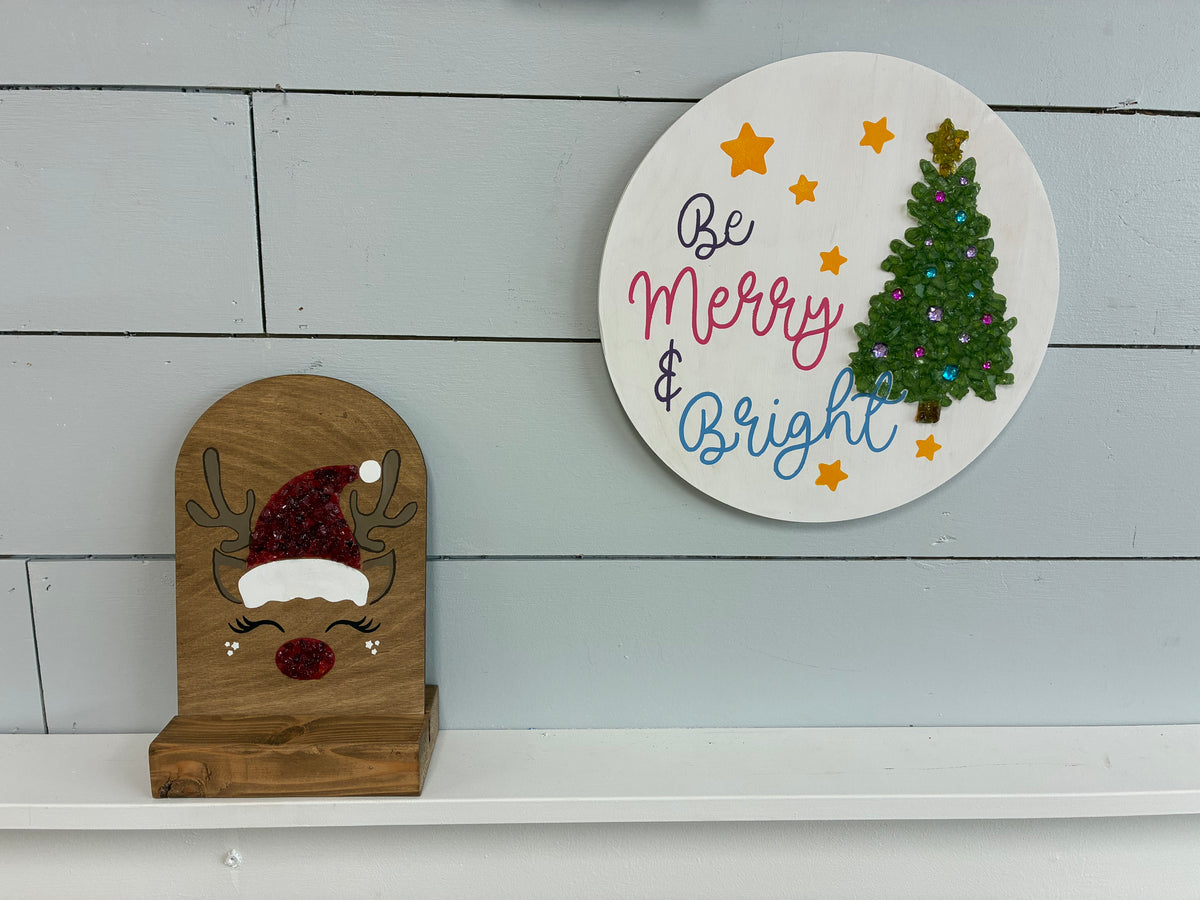 12/19 at 10am Crushed Glass Christmas