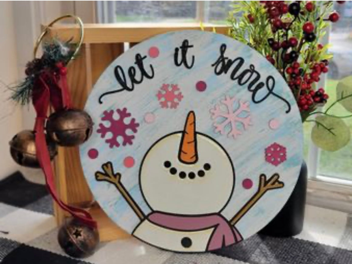 11/1/25 at 10am Christmas Door Hangers with Liquid Glass Add On