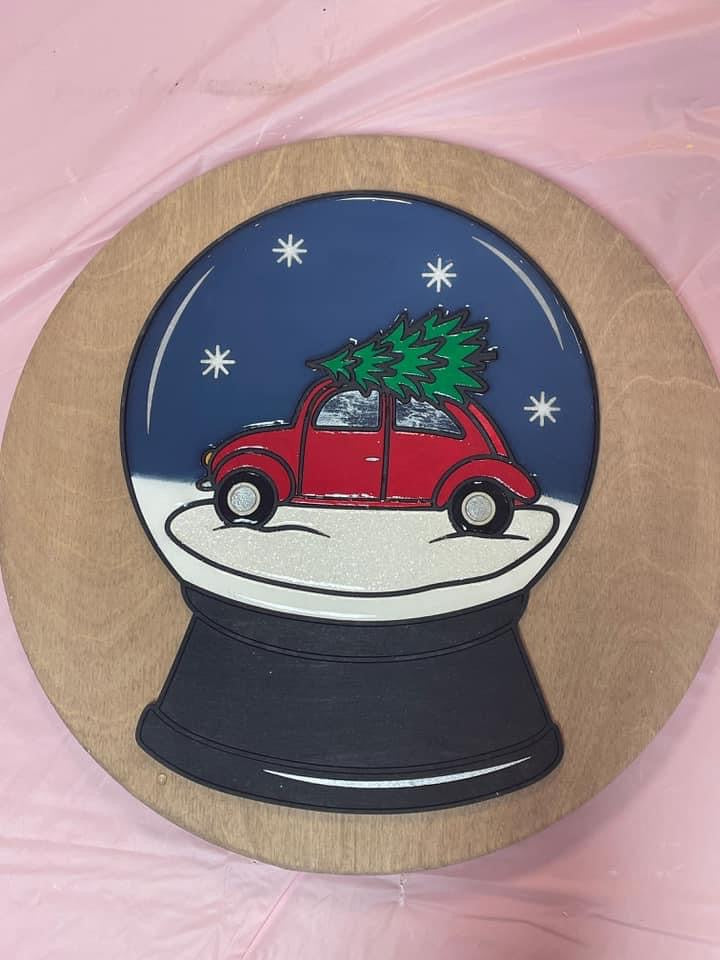 11/1/25 at 10am Christmas Door Hangers with Liquid Glass Add On