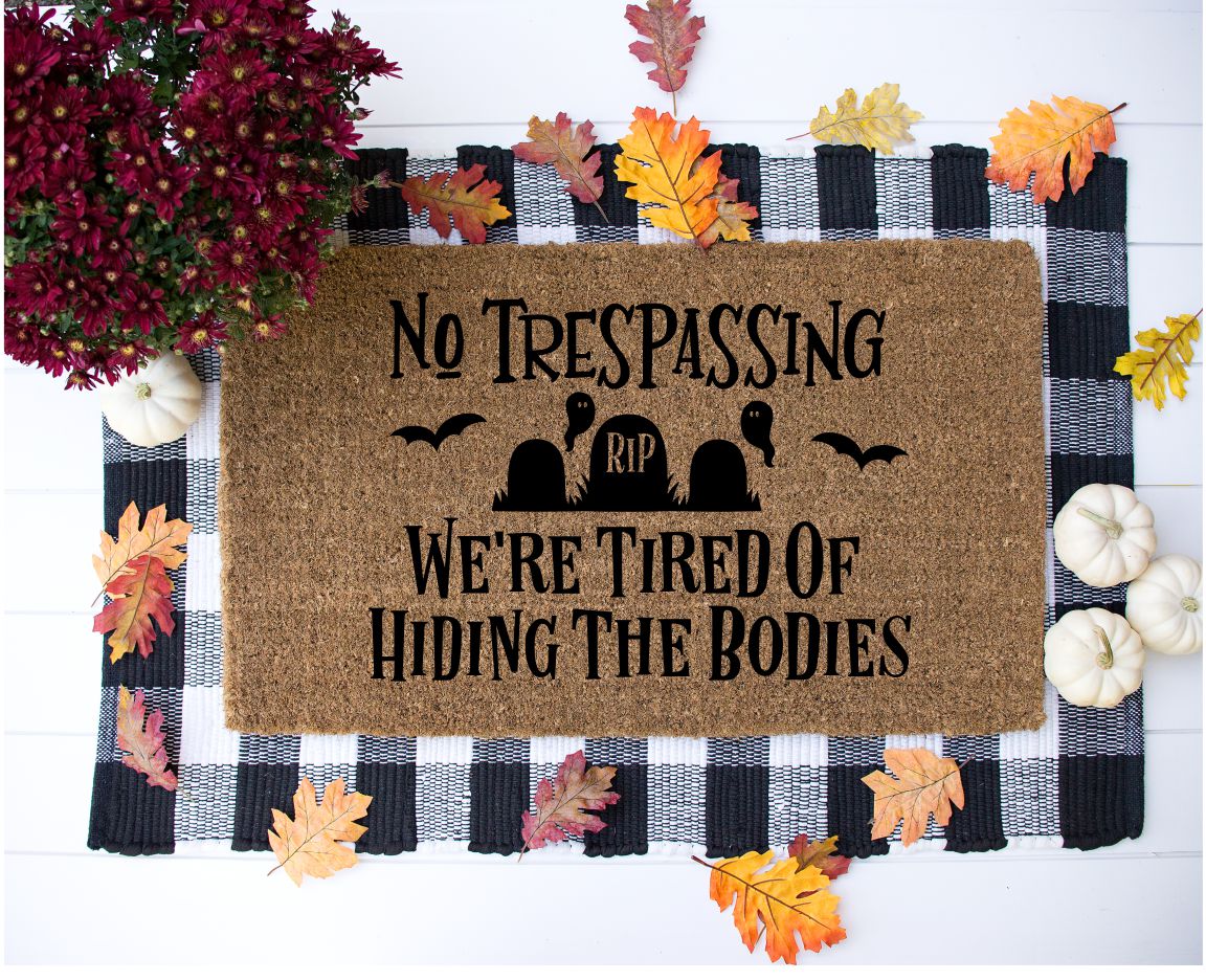 9/27/25 at 10:30am Halloween and Horror Doormats