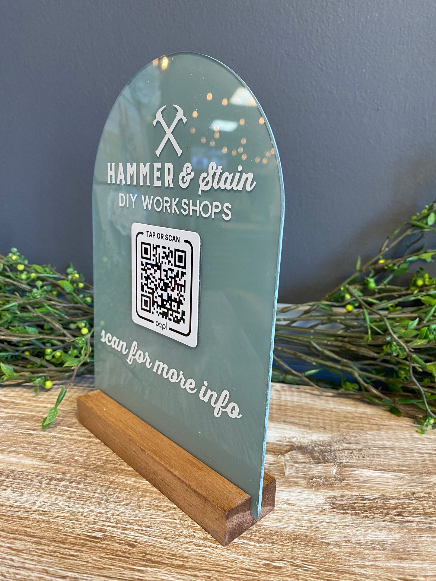 Let's Get Social programmable QR/bump code sign