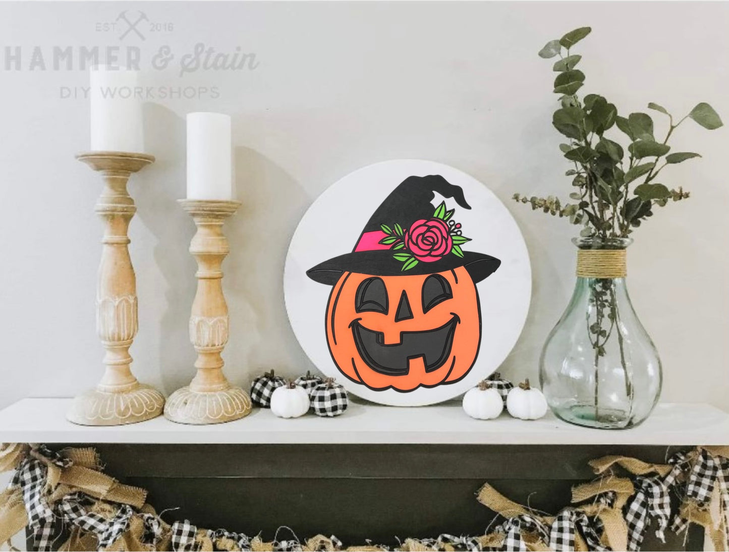 9/6/25 @ 10am Halloween Doorhangers with Liquid Glass Add On Workshop