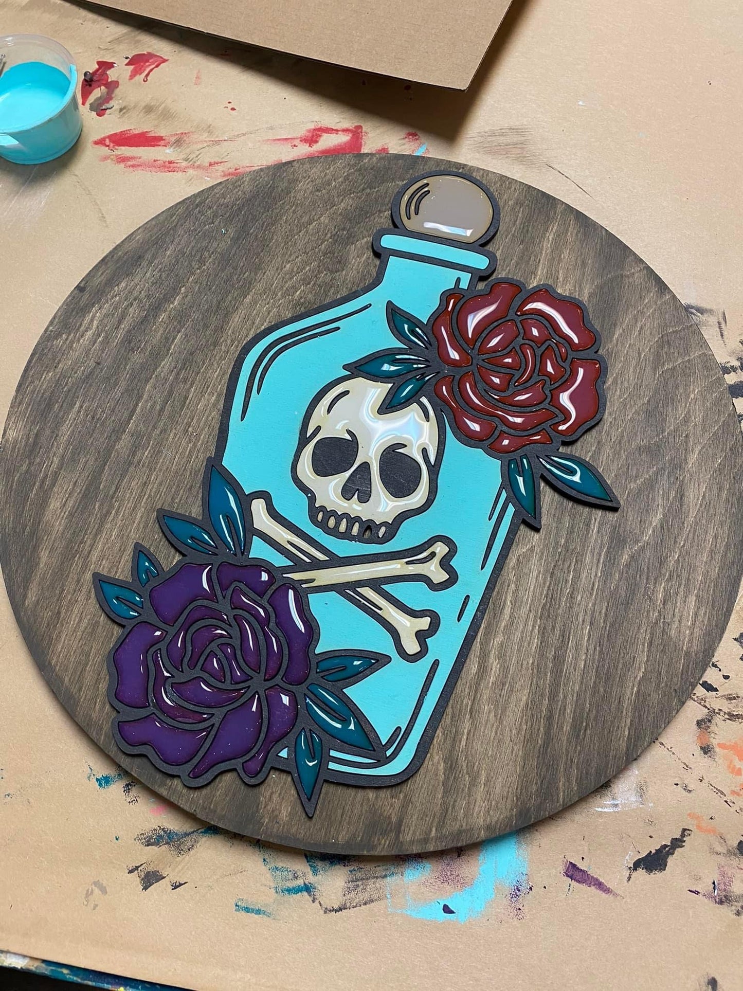 9/6/25 @ 10am Halloween Doorhangers with Liquid Glass Add On Workshop