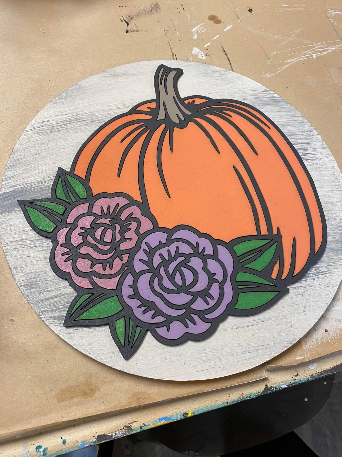 9/6/25 @ 10am Halloween Doorhangers with Liquid Glass Add On Workshop