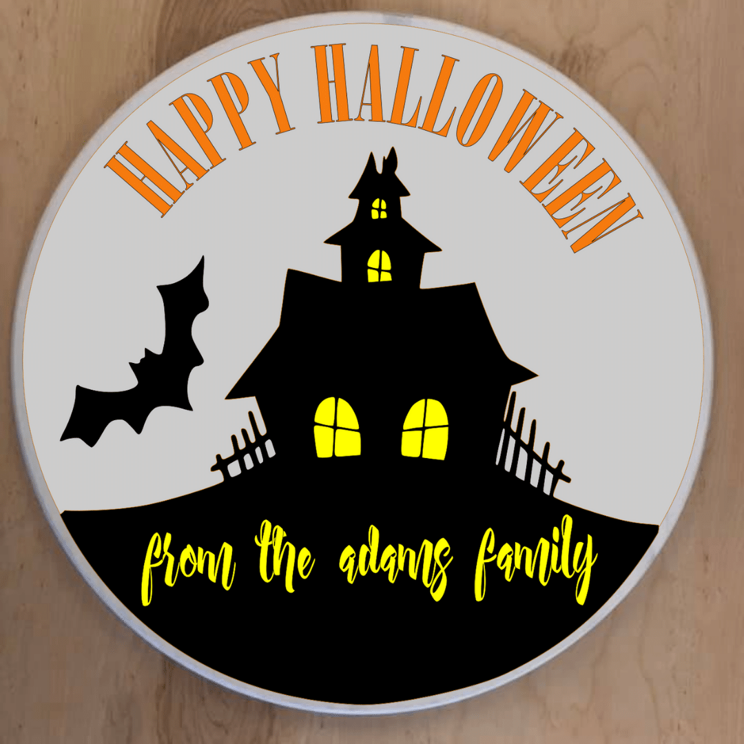 Halloween Round Signs