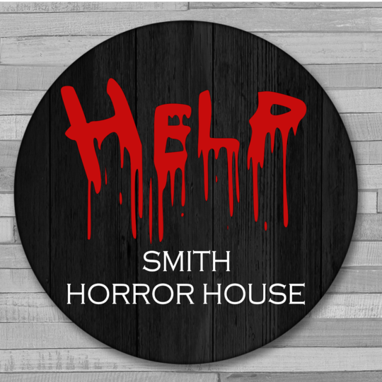 Halloween Round Signs