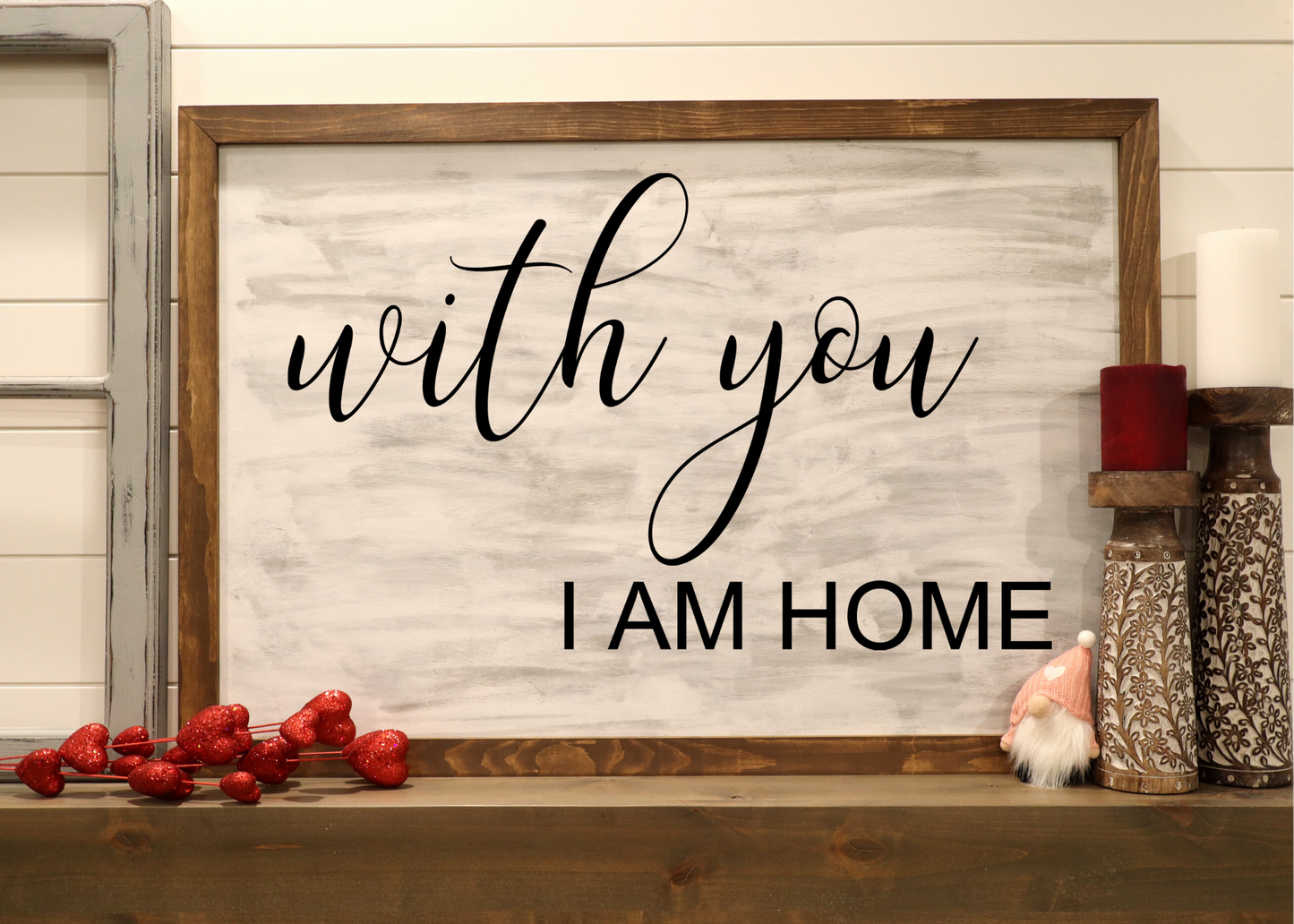 Large Framed Sign - Love Themed