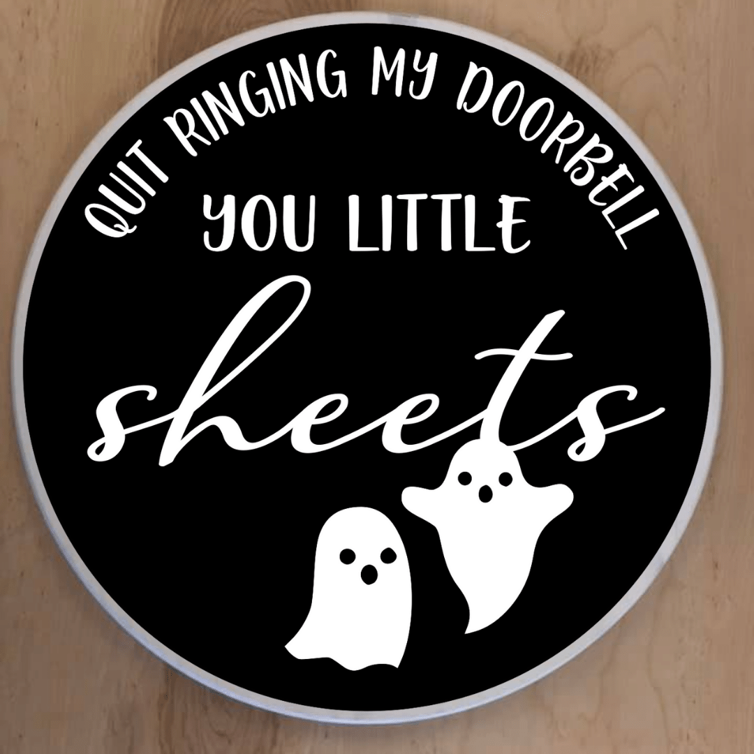 Halloween Round Signs