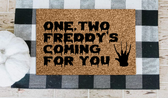 9/27/25 at 10:30am Halloween and Horror Doormats