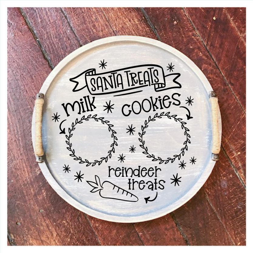 Christmas Trays with Handles