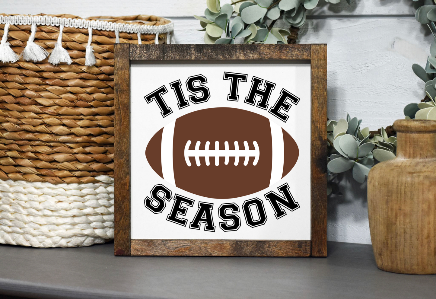 Football Framed Sign - “24x24”
