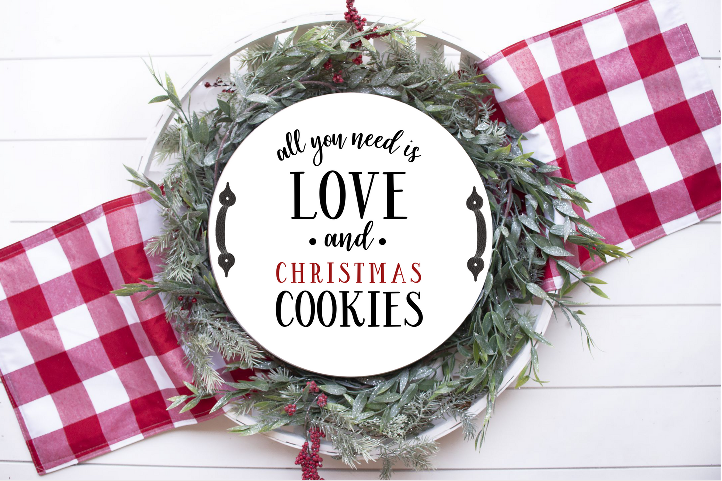 Christmas Trays with Handles