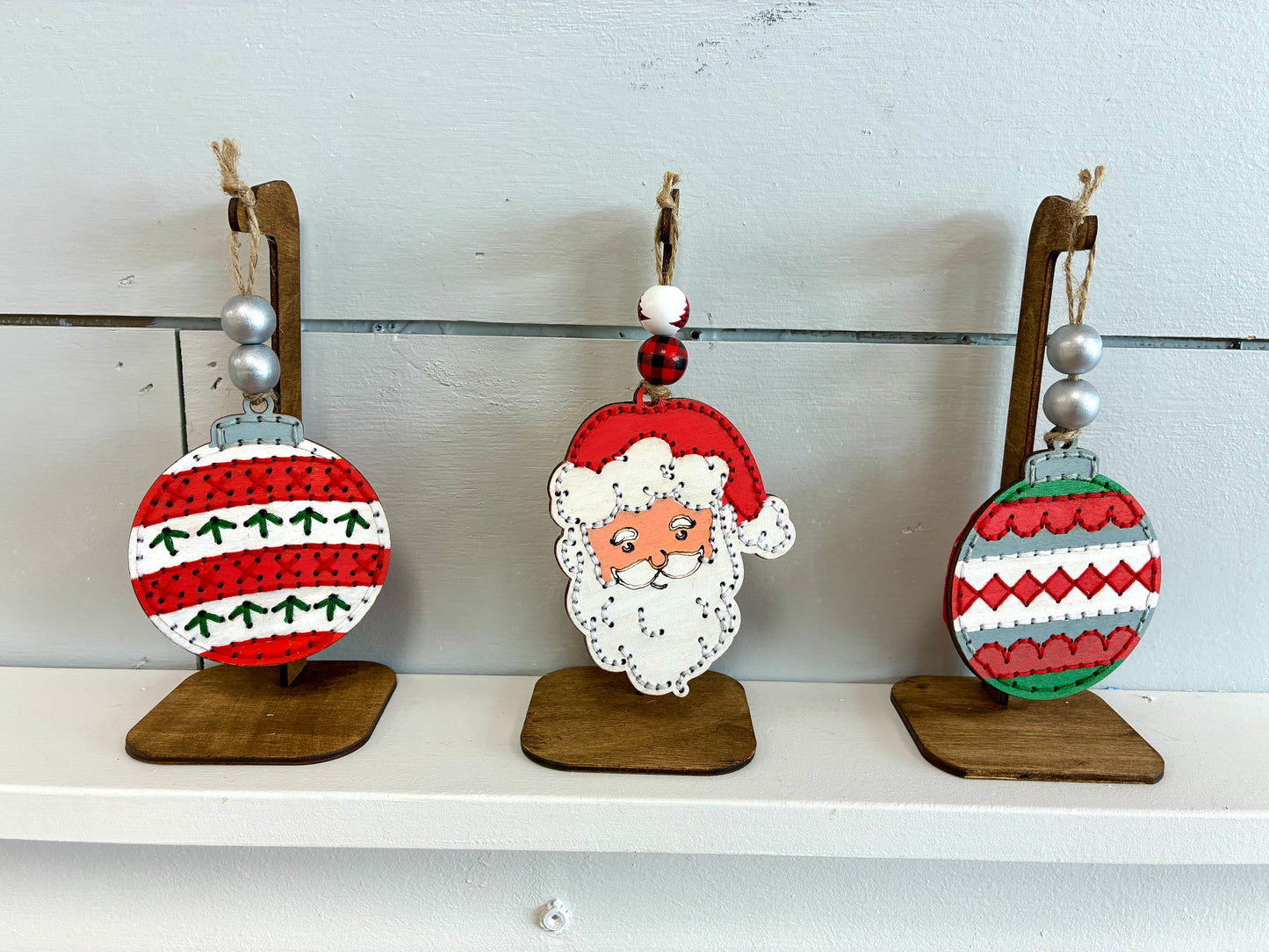 7/18 at 4pm Wood Embroidery Christmas in July Workshop