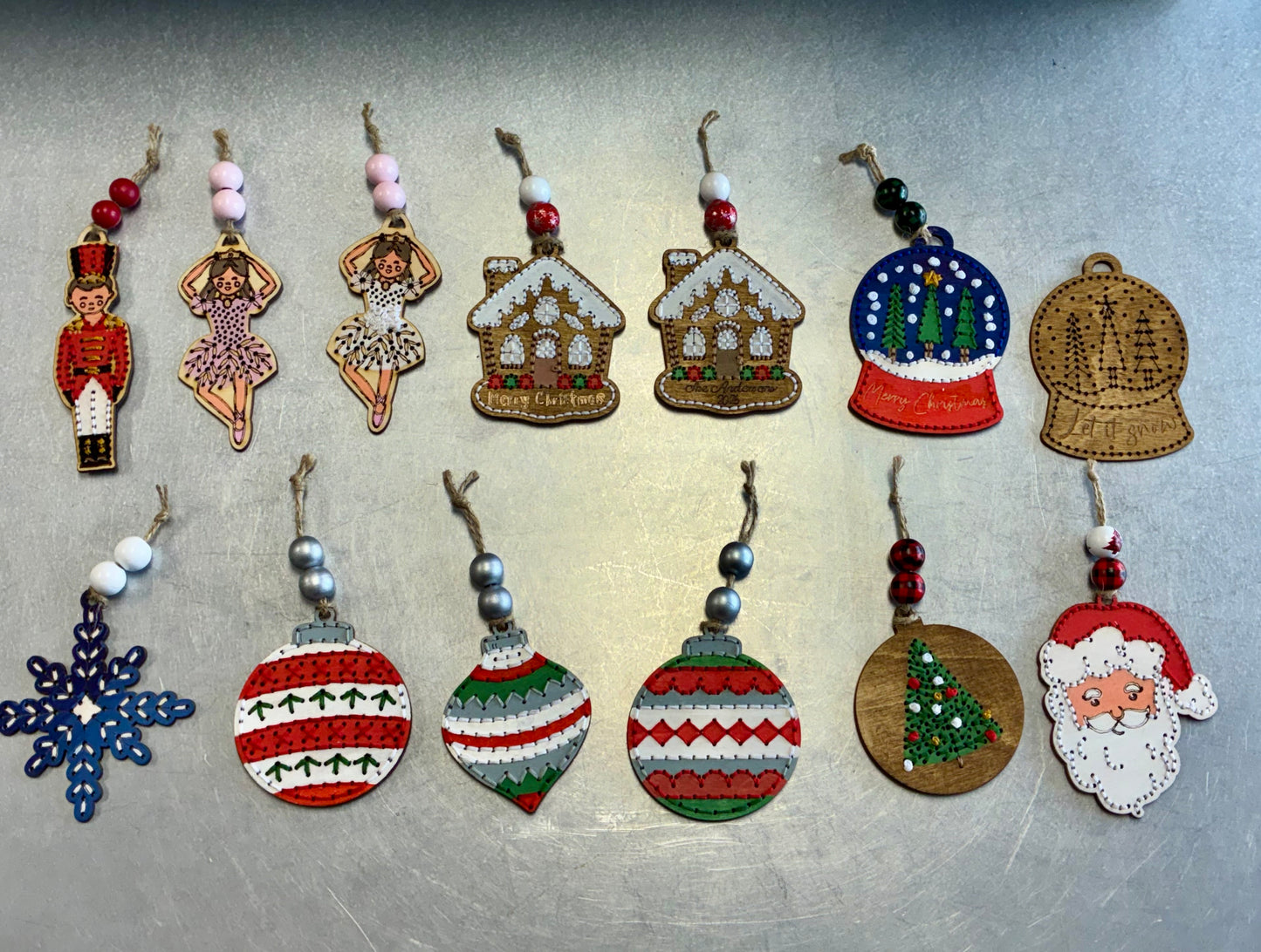 7/18 at 4pm Wood Embroidery Christmas in July Workshop