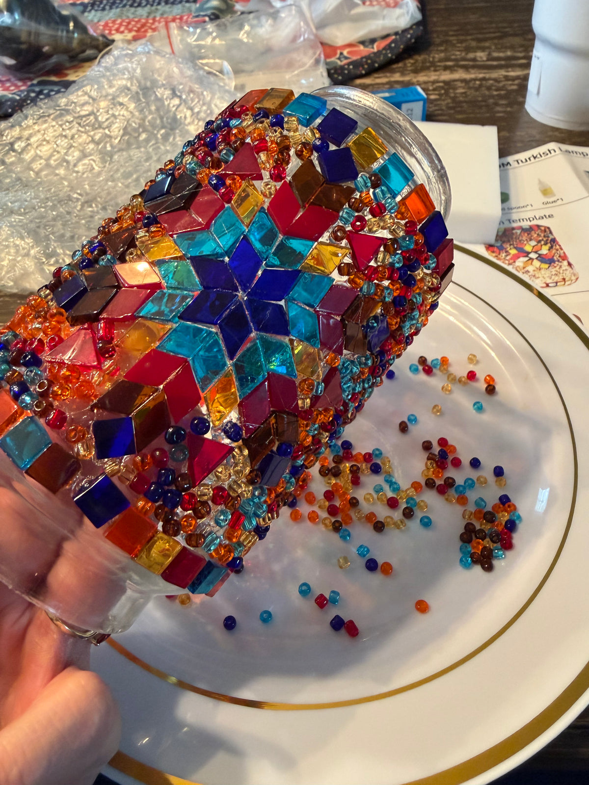 Mosaic Lamp Workshop: 10/3 at 2pm (upstairs)