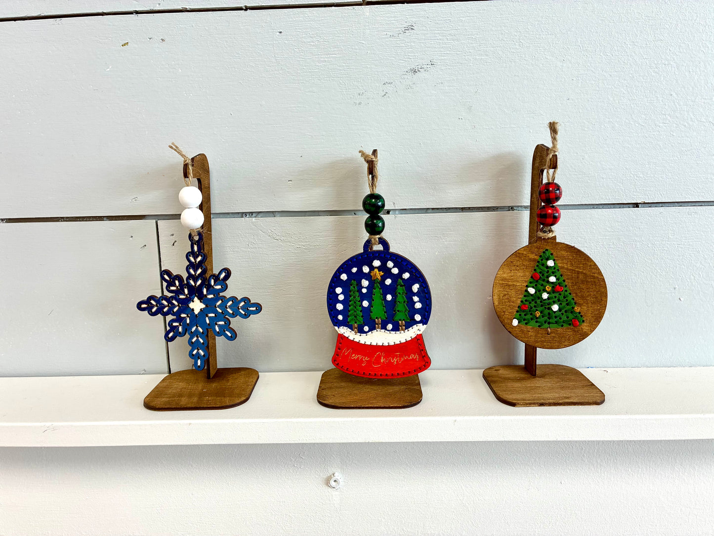 7/18 at 4pm Wood Embroidery Christmas in July Workshop