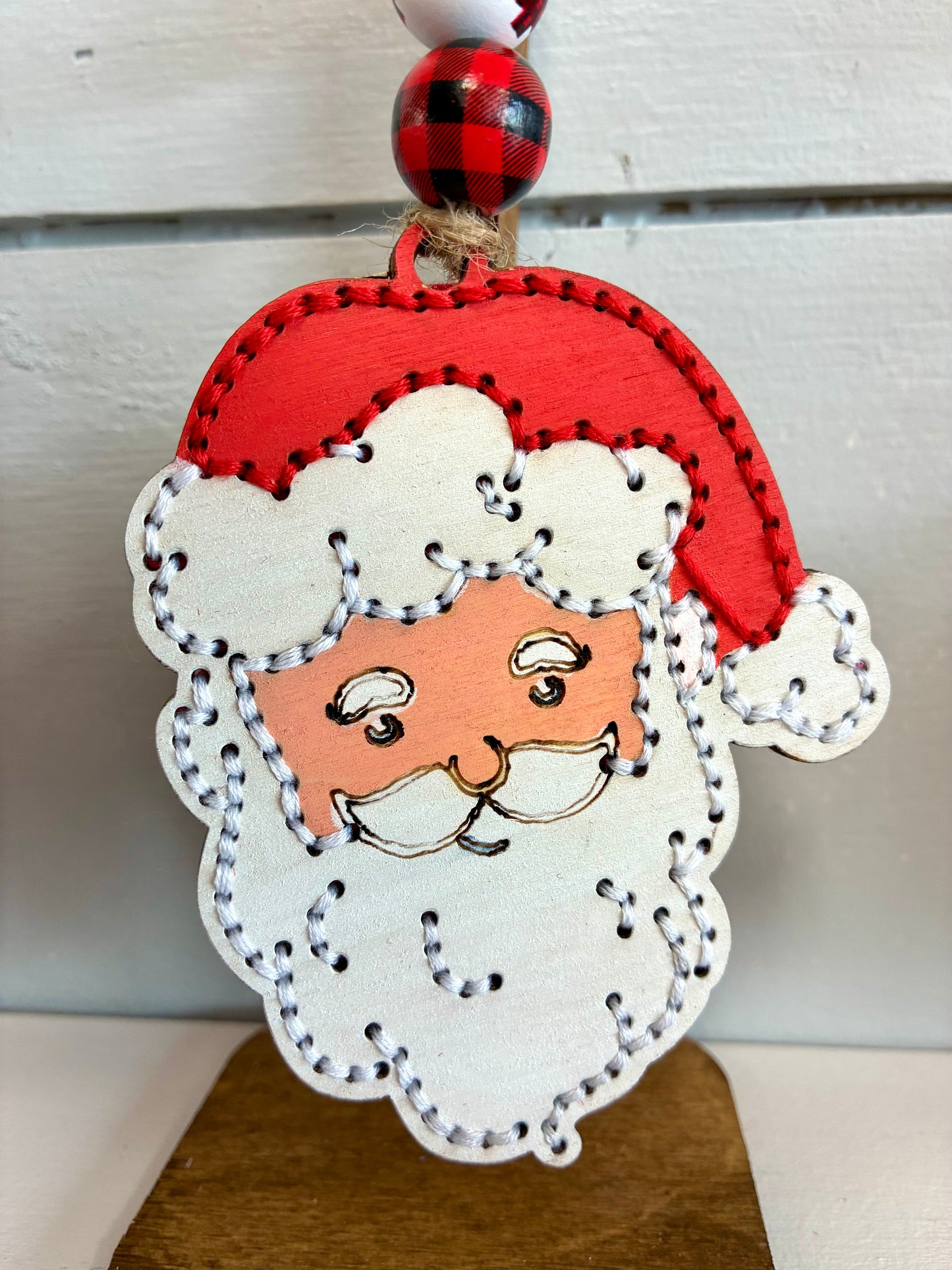 7/18 at 4pm Wood Embroidery Christmas in July Workshop