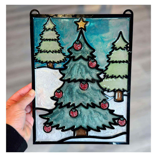 Faux Stained Glass Suncatchers: 12/6 at 6:30