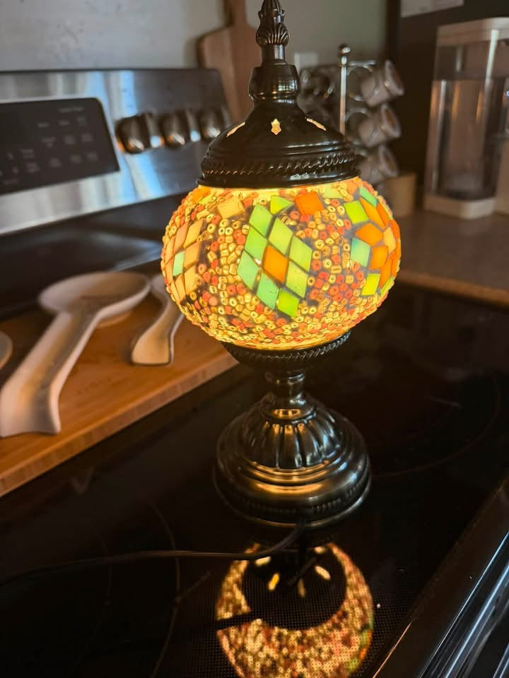 Mosaic Lamp Workshop: 10/3 at 2pm (upstairs)