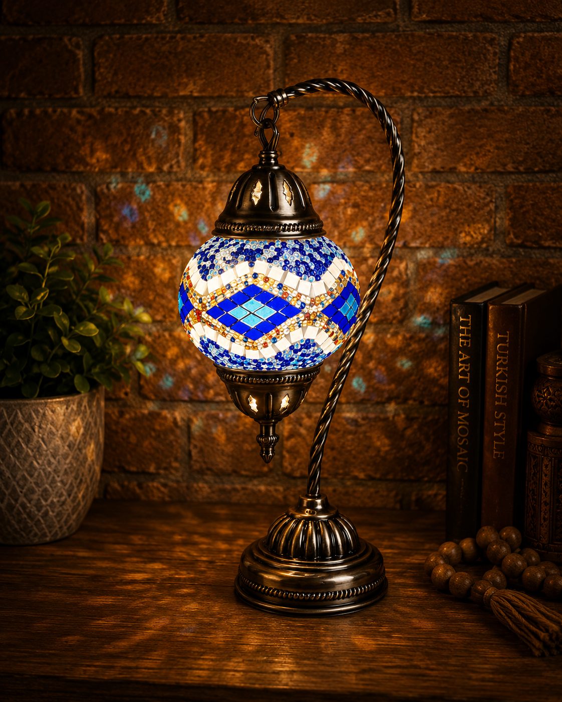 Mosaic Lamp Workshop: 10/3 at 2pm (upstairs)