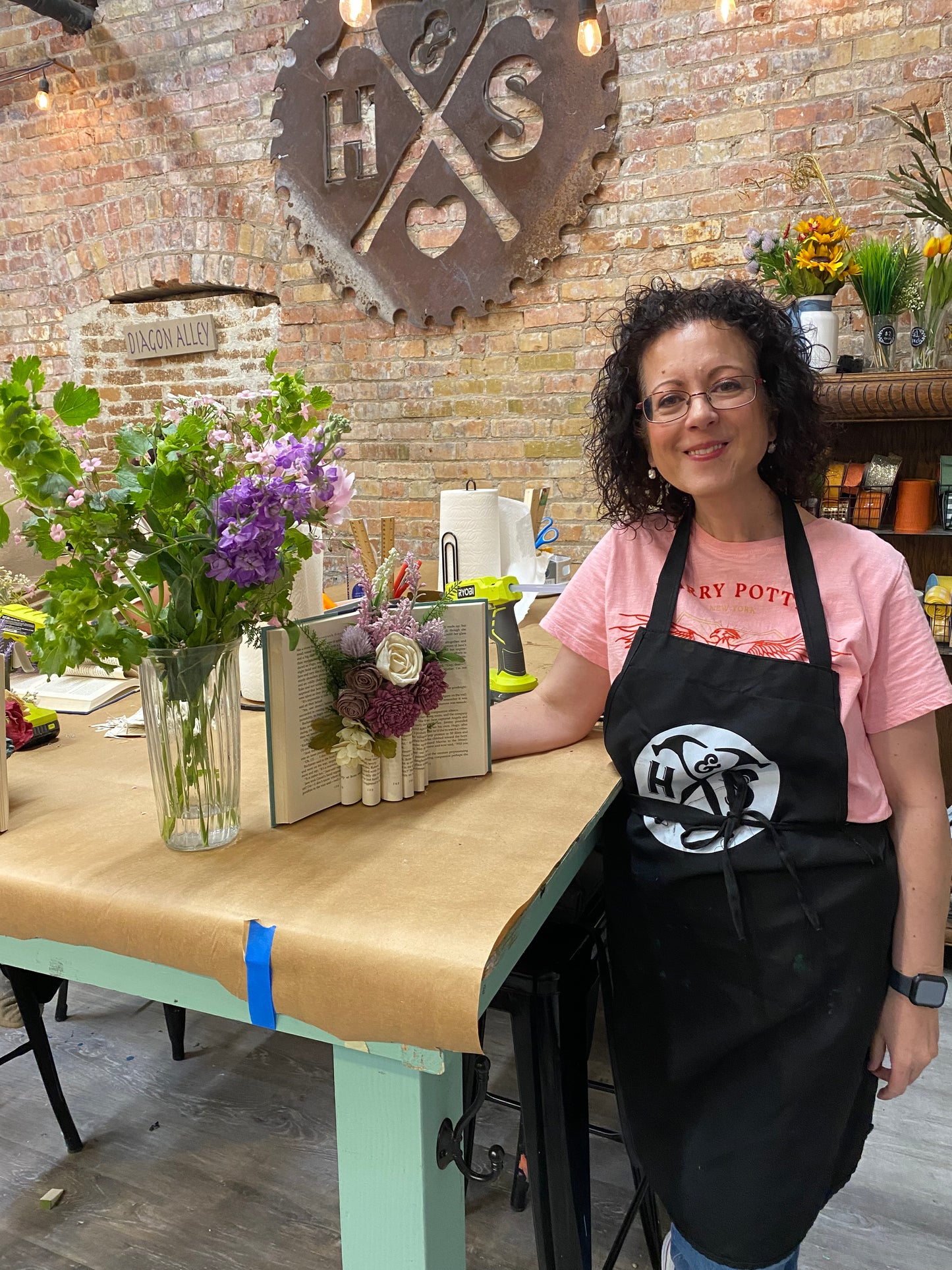 Page Turning Floral Book Art: Friday, March 27 6pm