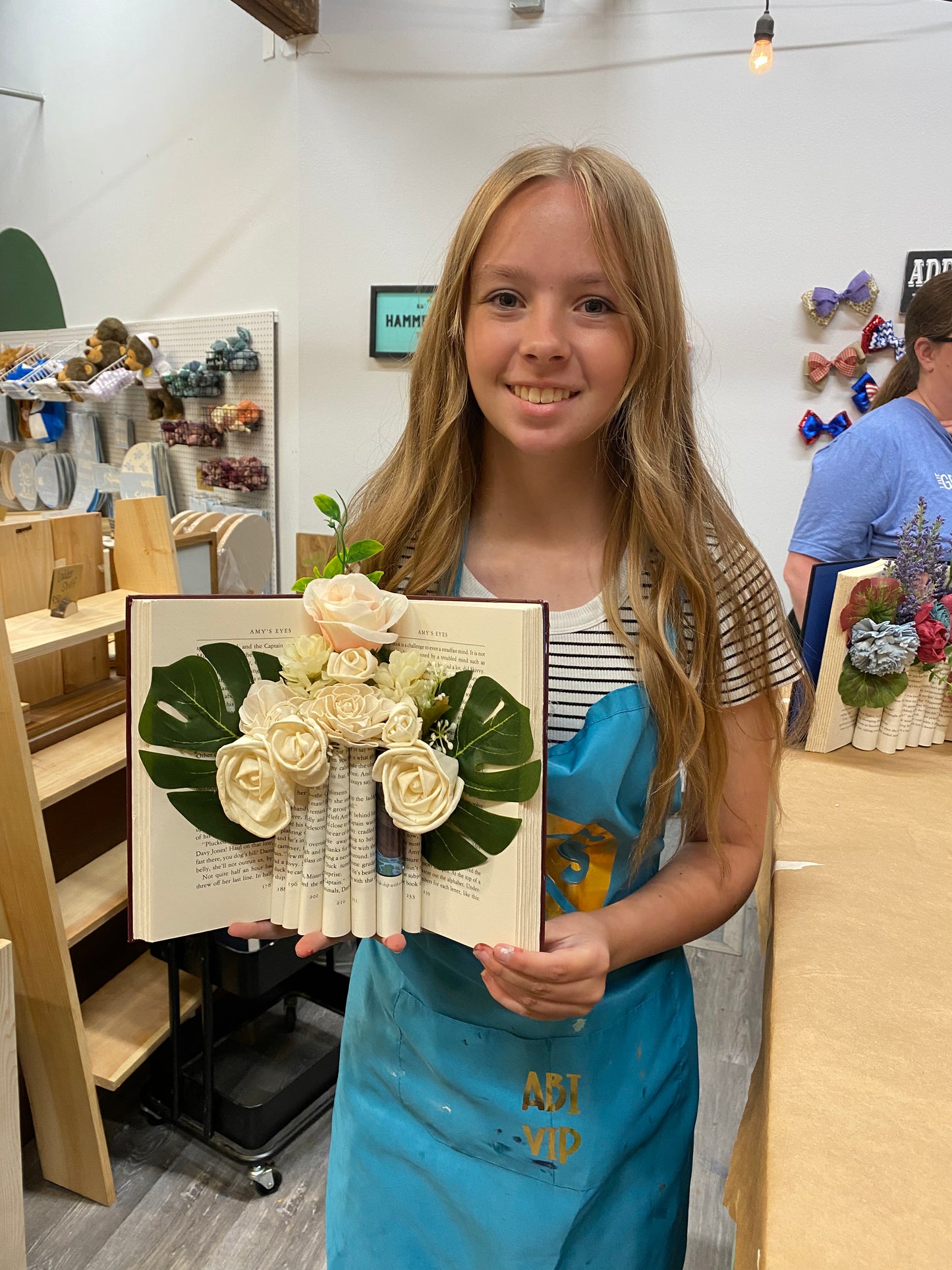 Page Turning Floral Book Art: Friday, March 27 6pm