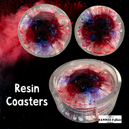 3/6/26 at 6:30pm Resin Coaster Set or Tray Workshop