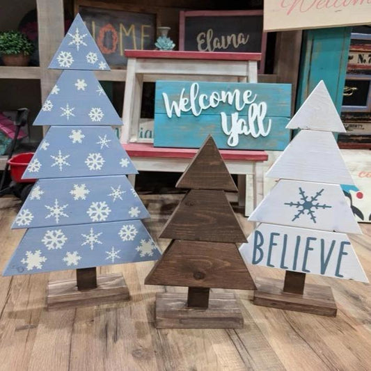 12/5/25 at 6pm Holiday Tree and Porch Plank Workshop