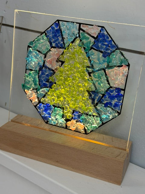 LIGHTED crushed glass signs: 11/14 @ 10am