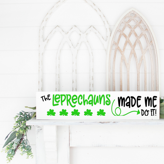 St. Patrick's Day Single Plank Signs
