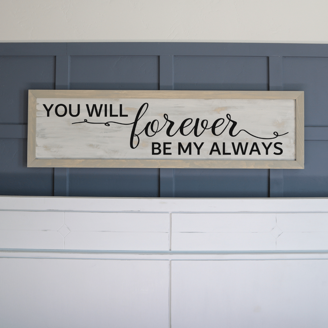 Long Sign 50x14 - perfect for behind a couch!
