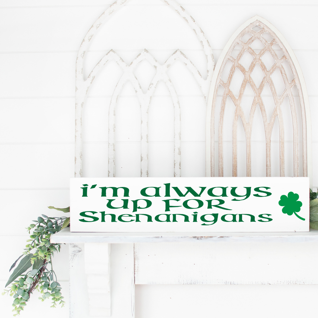 St. Patrick's Day Single Plank Signs