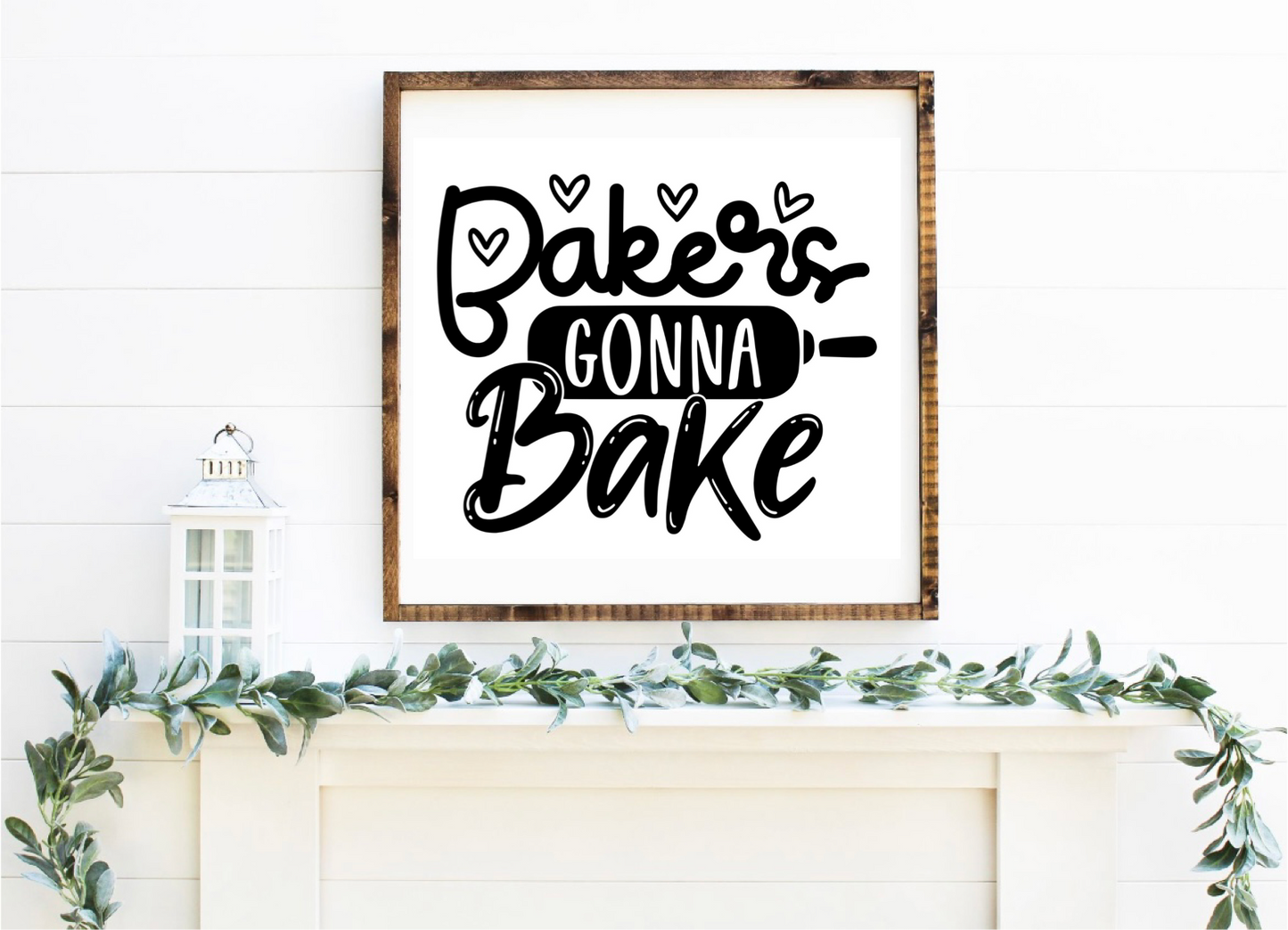 Baking 24”x24” Framed Sign